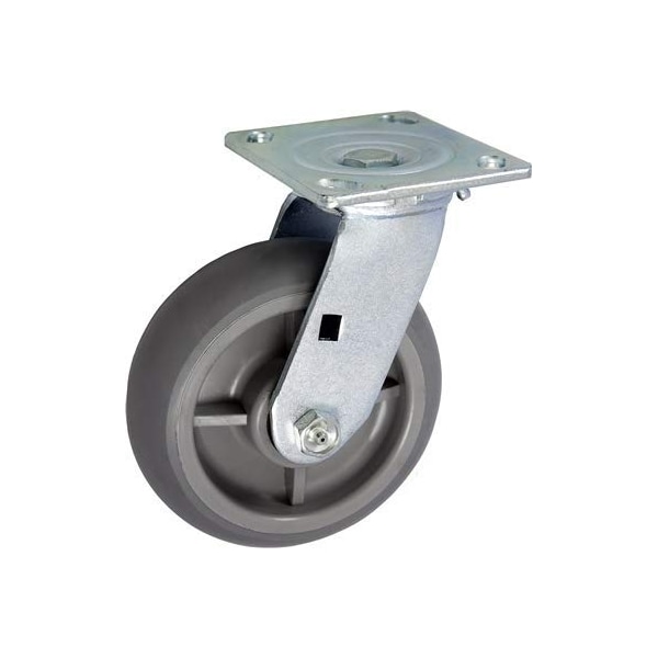 Casterhq 8"x2" Swivel Drywall CART Caster, TPR Wheel, 700LBS Each CB8X2SDWC - main